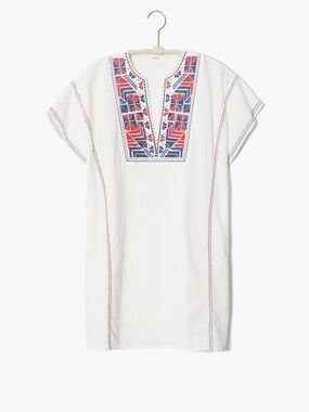 XiRENA Vida Dress Embroidered Shift-white/multi colored